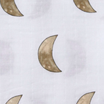 moon - organic cotton muslin swaddle blanket